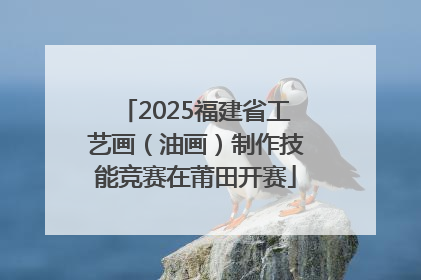 2025福建省工艺画（油画）制作技能竞赛在莆田开赛
