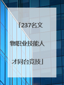 237名文物职业技能人才同台竞技