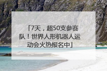 7天，超50支参赛队！世界人形机器人运动会火热报名中