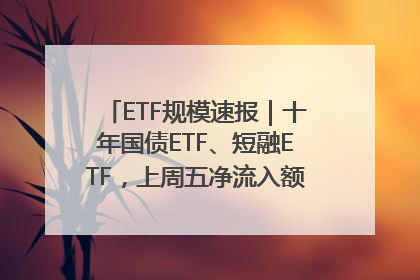 ETF规模速报｜十年国债ETF、短融ETF，上周五净流入额均超20亿元