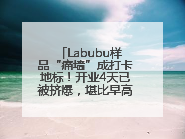 Labubu样品“痛墙”成打卡地标！开业4天已被挤爆，堪比早高峰菜市场